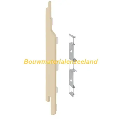 Eindkap+connector links voor 2814 (5st) licht ivoor classic nerf