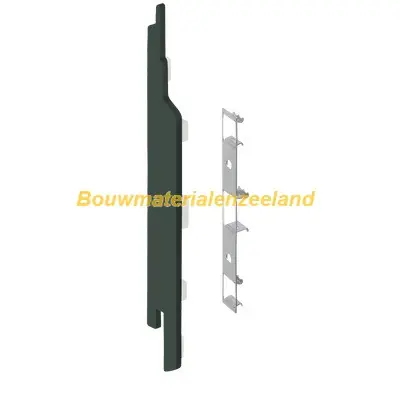Eindkap+connector links voor 2814 (5st) donkergroen classic nerf