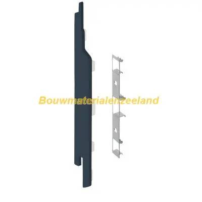 Eindkap+connector links voor 2814 (5st) skyblue pure mat