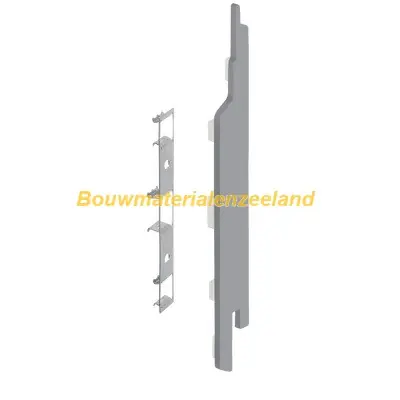 Eindkap+connector rechts voor 2814 (5st) grijs classic nerf