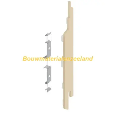 Eindkap+connector rechts voor 2814 (5st) licht ivoor classic nerf