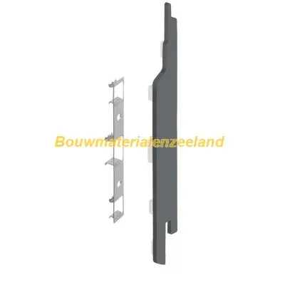Eindkap+connector rechts voor 2814 (5st) basaltgrijs classic nerf