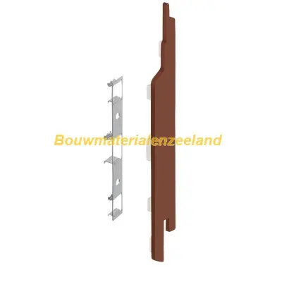Eindkap+connector rechts voor 2814 (5st) golden oak classic nerf