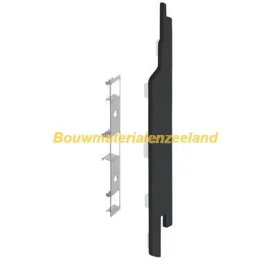 Eindkap+connector rechts voor 2814 (5st) nightblack pure mat