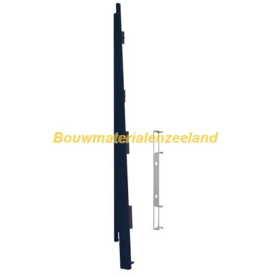 Eindkap+connector links voor 2817 (5st) staalblauw classic nerf