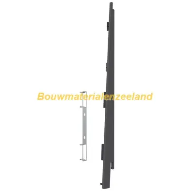 Eindkap+connector rechts voor 2817 (5st) kwartsgrijs classic nerf