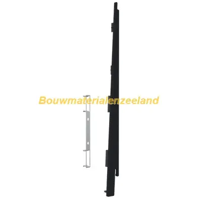 Eindkap+connector rechts voor 2817 (5st) nightblack pure mat