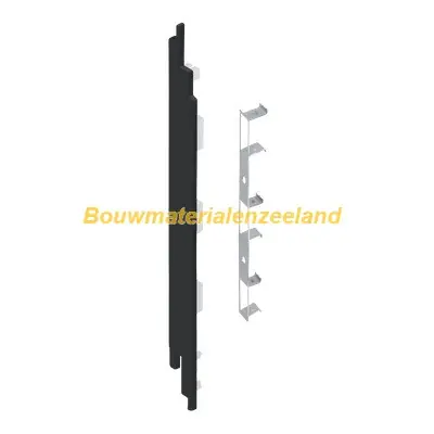 Eindkap+connector links voor 2819 (5st) zwart classic nerf