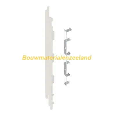 Eindkap+connector links voor 2819 (5st) wit classic nerf