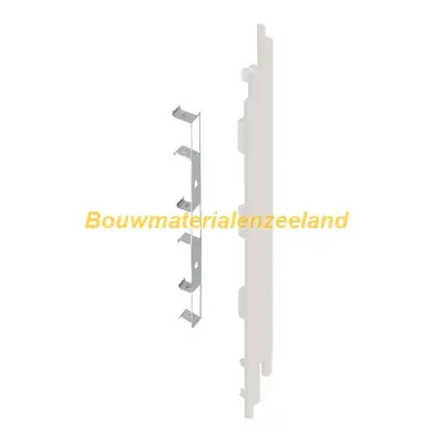 Eindkap+connector rechts voor 2819 (5st) snowwhite pure mat