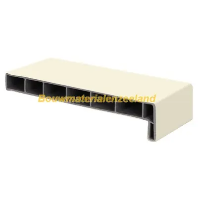 Lignodur vensterbank 30cm, voorz. 45mm creme 300 cm. lang