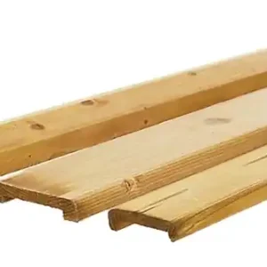 Woodvision Geschaafde afdeklat grenen 1,9x9,6x181,5 cm, breed, t.b.v. recht en toogscherm