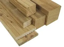 Woodvision Grenen geschaafde paal 6,8x6,8x400 cm, zonder diamantkop