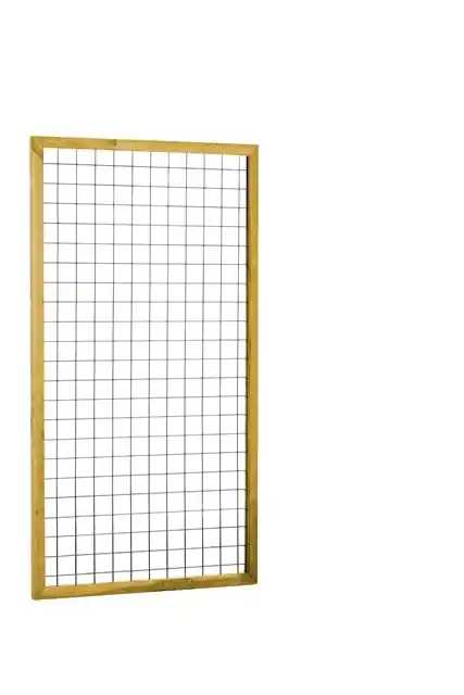 Eco gaastrellis verzinkt in raamwerk 90 x 180 cm met maas van 7,5 x 7,5 cm.