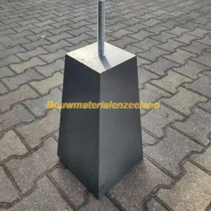 Betonpoer taps 40 cm antraciet inclusief draadeind exclusief stelplaat 10004032