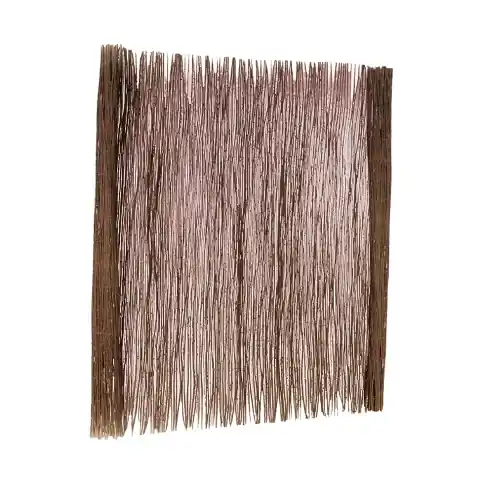 Woodvision Wilgentenenmat, 1 stengel dik, met staaldraad gevlochten 100x200 cm