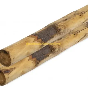Woodvision Ronde paal tamme kastanjehout geschild, 6/8x180 cm