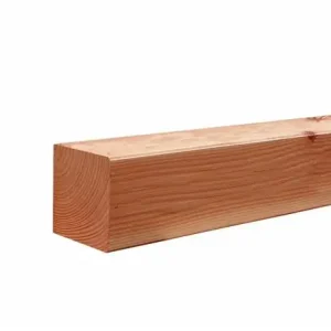 Woodvision Douglas geschaafde paal 6,5x6,5x400 cm, onbehandeld