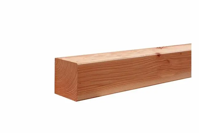 Woodvision Douglas geschaafde paal 6,5x6,5x400 cm, onbehandeld