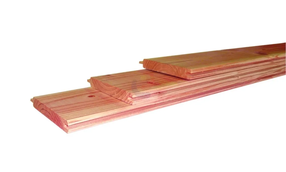 Douglas geschaafd blokhutprofiel 2,8x19,5x300 cm, onbehandeld (werkend 18 cm)