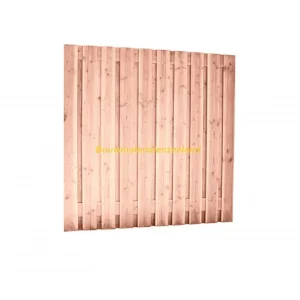 Douglas geschaafd plankenscherm 21-planks 16 mm 180 x 180 cm, onbehandeld, betonsysteem
