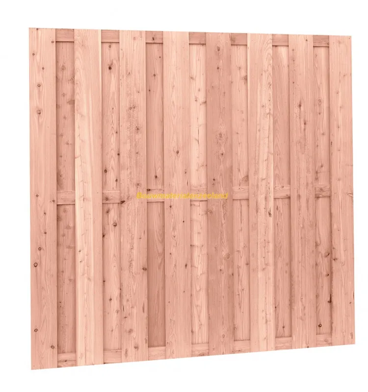 Woodvision Douglas fijnbezaagd plankenscherm 15 mm 180x180 cm, onbehandeld