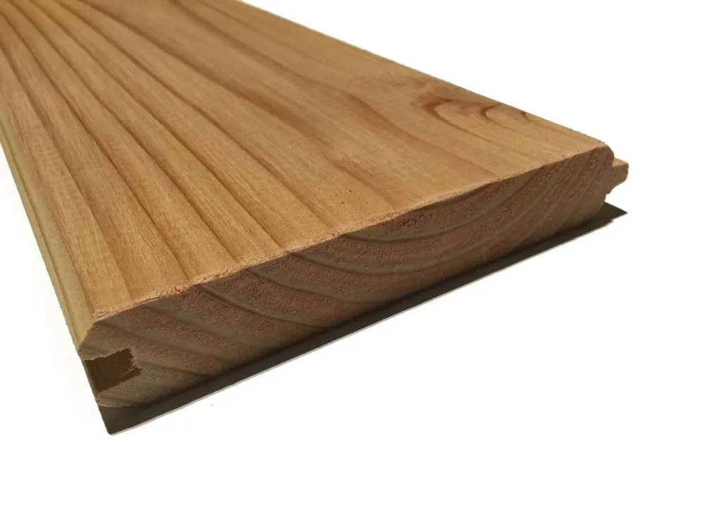 Woodvision Douglas geschaafd blokhutprofiel 2,8x19,5x400 cm, groen ge?mpregneerd