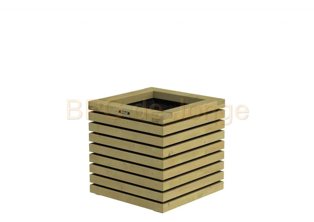 Woodvision Elan Bloembak, 50x50x50 cm, groen ge?mpregneerd