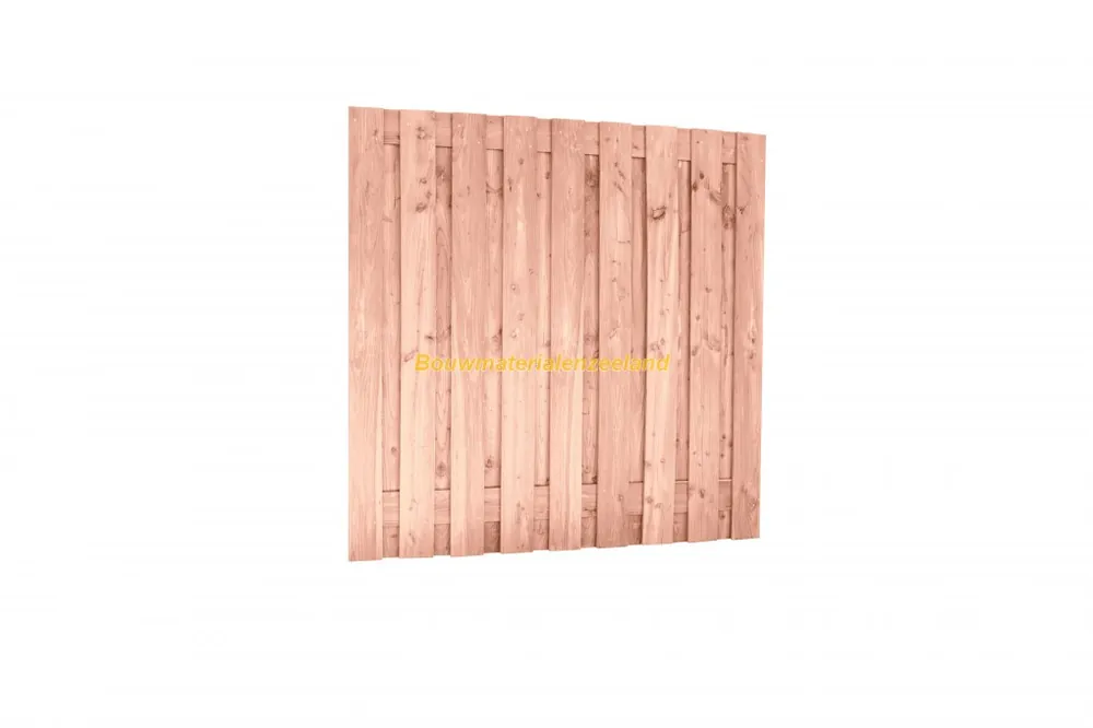 Douglas fijnbezaagd plankenscherm 19-planks 15 mm, 180 x 180 cm