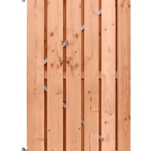 Poort Douglas op stalen frame 90x200 cm incl slot en ogen