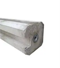Betonpaal hoekpaal rotsmotief 275 cm sponning 216 cm antraciet
