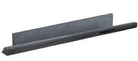 Betonpaal Antraciet diamantkop 10x10x310 voor 2 onderplaten sleuf 54 cm