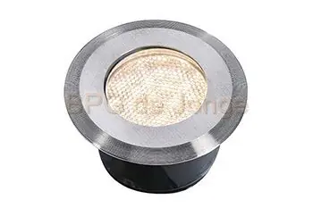 LightPro type Onyx 60 R3 153D LED 1W Rond 75 mm diepte 41 mm RVS warm wit incl. kabel 1 m boorgat 60 mm