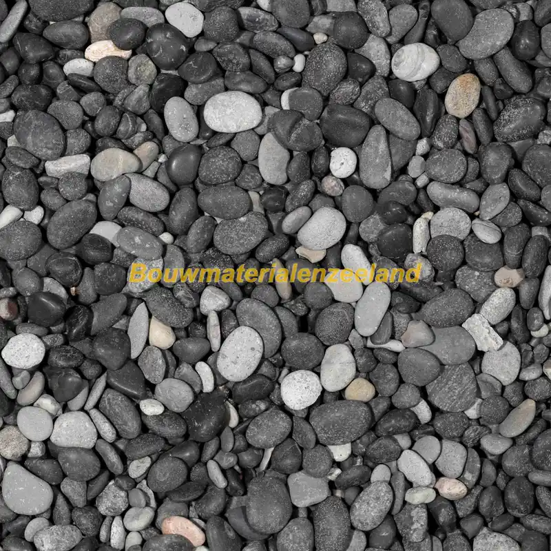 Castle Black grind gewassen Rond naturel 8-16 mm Kalksteen zwart 20 kg