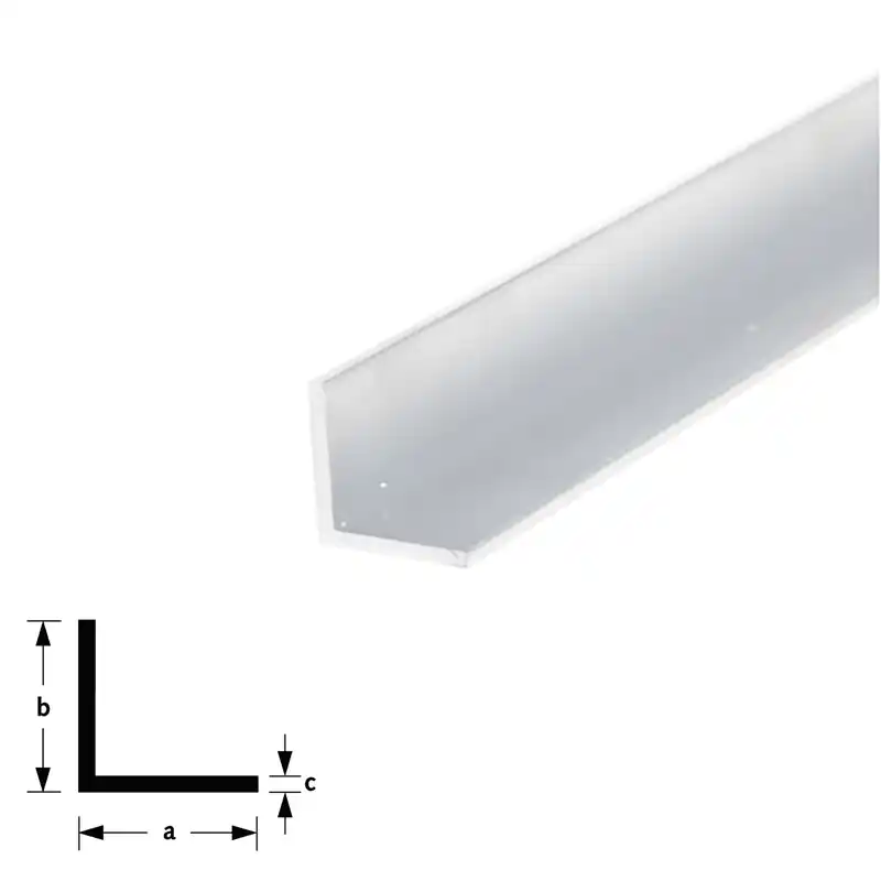 Hoekprofiel alu brute 10x10x1,5mm 500