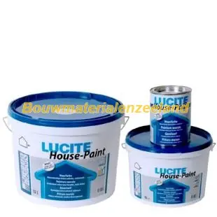 Lucite gevelverf zwart 5L. (1021T)