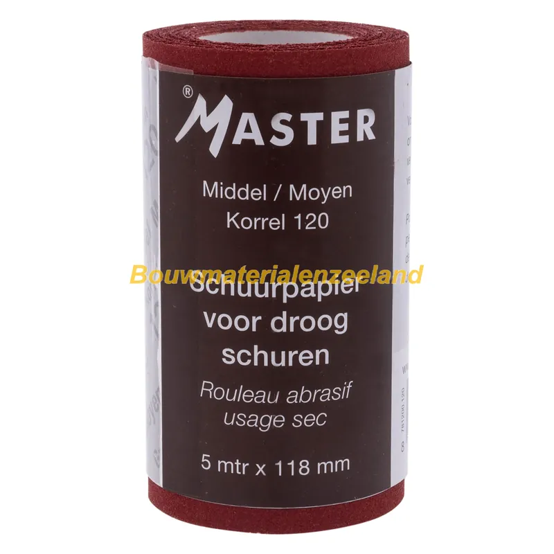 Master schuurrol droog 118mmx5m1 120