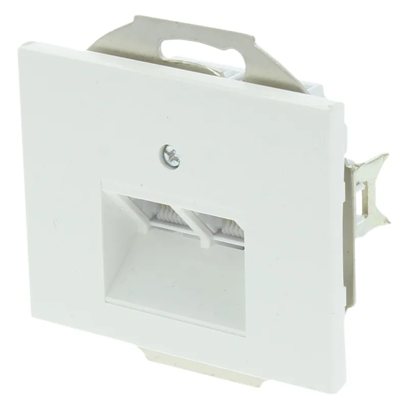 B K1 inbouw contactdoos telefoon/data CAT6A 2x 8-polig polarwit