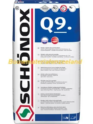Schonox Q9 tegellijm zak 25kg.