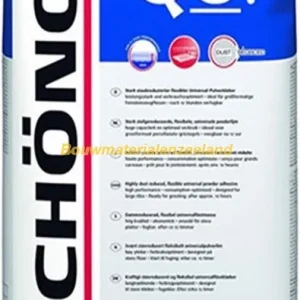 Schonox Q6 universele poederlijm zak 25 kg 42 zk/plt