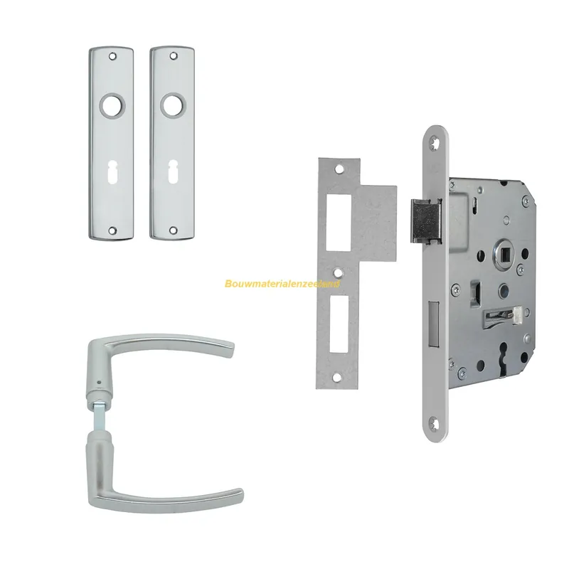 Axa Dag-nachtslot sl55 dm50 voorplaatwit schild+kruk f1 blister 7135005455BL