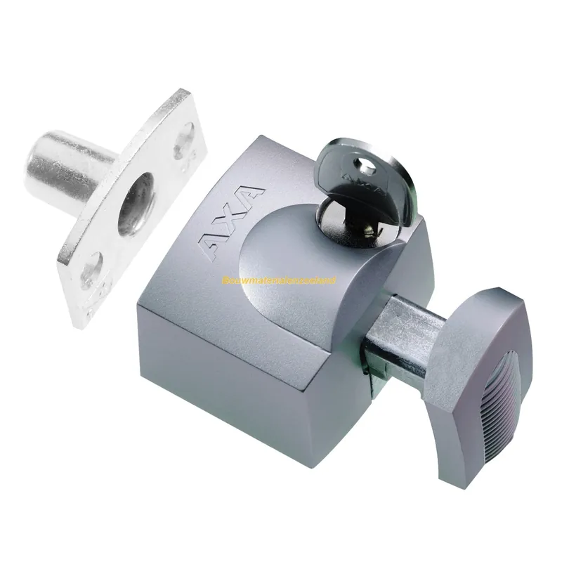 OPLEGSLOT 3012/BUITENDRAAIEND+INBOUWKOM ZILVER/SKG*/CONS.VERP.