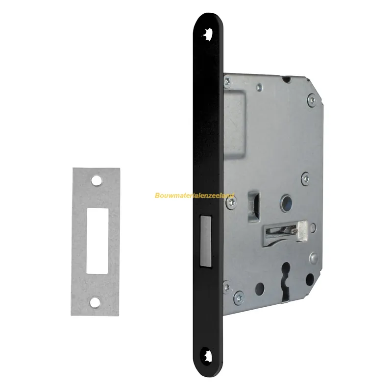 Axa Kastslot/55Mm/Voorplaat ZwartIncl Sluitplaat 7115505655E