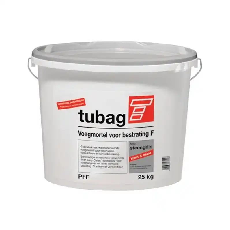 Tubag Trass PFF voegmateriaal bestrating zandkleurig emmer 25 kg