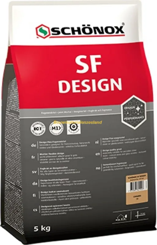 Schonox SF Design flexibele voegmortel grijs zak 5 kg