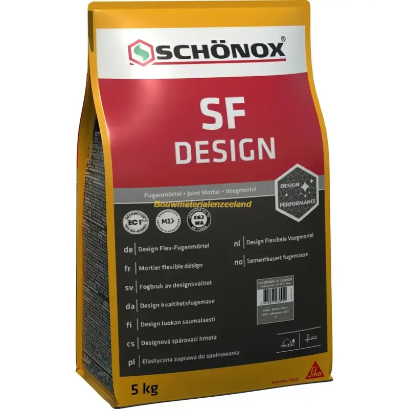 Schonox SF Design flexibele voegmortel jasmijn zak 5 kg