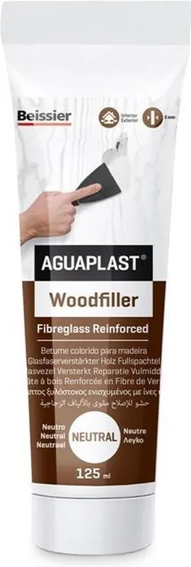 Aguaplast Woodfiller reparatie vulmiddel Sapeli tube 125 ml
