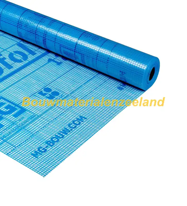Miofol 125 G gewapende folie transparant blauwe 1500mm rol 50 m1