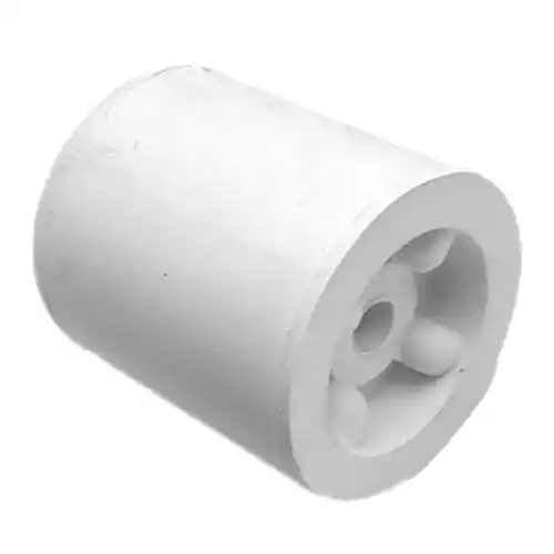 Deurbuffer rubber wit 25 mm