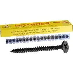 Grabber band-snelbouwschroef 3.5x35 trompetkop fijne dr gefos ds 1000 st